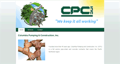 Desktop Screenshot of columbiapumping.com